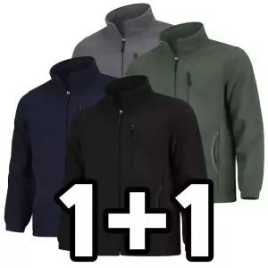 원플러스원 남성 후리스 점퍼 플리스 폴라폴리스 작업복 상의 방한 기모 근무복 집업 자켓 단체 빅사이즈