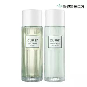 [15%+10%+카드12%] 김정문알로에 큐어 피토 그린 토너+에멀전 130ml