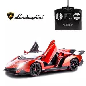 [토이게이트]1:14스케일 람보르기니 베네노 레드 세계명차 라이트효과 자동도어오픈 리모콘 무선조종 RC카