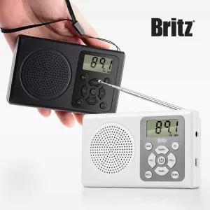 브리츠 BZ-R120 휴대용 유무선 FM 효도 미니 소형 라디오 C타입 건전지 AUX단자 BZR120