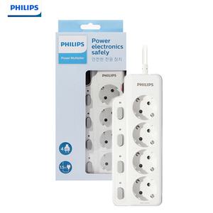 필립스 고용량 멀티탭 3520W 과부하 차단 4구 1.5M 대용량 콘센트