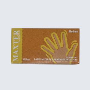 맥스터 maxter 라텍스장갑 진료용장갑 병원 의료용 비멸균 파우더프리 무분말 일회용 흰색 100매