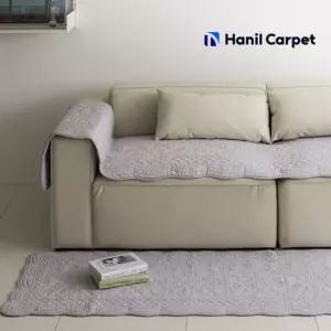 [한일카페트] 클로에 순면 워싱 5~6인 소파패드 70x300 돌소파용