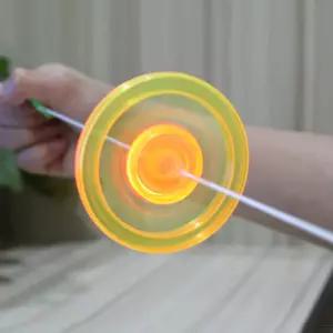 LED 불빛 팽이 씽씽이 줄팽이 무한 회전 추억의 장난감 놀이 단체 선물 유아 어린이집