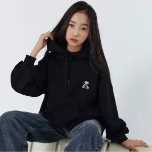 [아이라인키즈] 베어 자수 박스 후드 티셔츠 곰돌이 주니어 여아 의류 초등 학생 옷