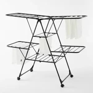 한샘 스타일랙다크 양날개 이동형 빨래 건조대