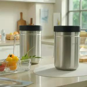 까사맘 진공 밀폐 음식물 쓰레기통 3L+싱크대 거름망 