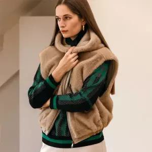 [막스까르띠지오]에코퍼 후드 숏 베스트