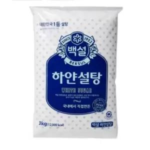 백설 하얀설탕 3kg 1개