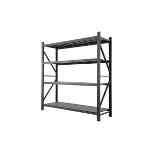 나이스선반 하중200kg 무광블랙 무볼트 조립식 앵글 철제선반 중량랙 조립식 파레트랙