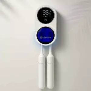 원프라임 커플 칫솔살균기 OP-702 자동센서도어개폐 2인용 유무선겸용 휴대용 UV살균 드라이팬