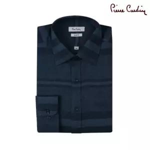 [피에르가르뎅] 가로 스트라이프 빅패턴 슬림핏 셔츠 PKDS4962