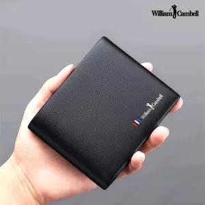  윌리엄캠벨 명품소가죽 남성반지갑 카드지갑 학생 미니 가죽 반지갑 POLO1516