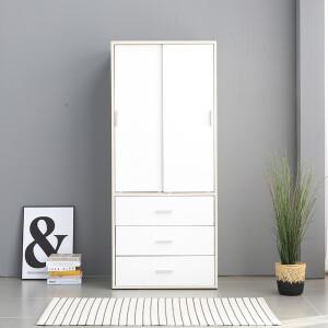 마렌 슬라이딩 도어 800 3서랍 옷장 BJL178