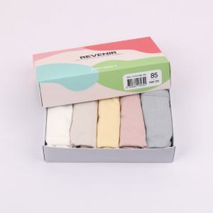 르브니 여학생 요일팬티 5매입 초등 중학생 선물용 데일리 화사한색상 RWP001