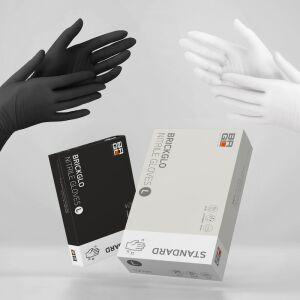 브릭글로 스탠다드 니트릴장갑 화이트&블랙 100매