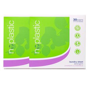 세제혁명 노플라스틱 초고농축 시트세제 라벤더향 30매입 2개