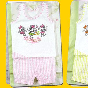 [국내제조/면100%] 리틀밥독 캐릭터유아나시+반바지 2종세트