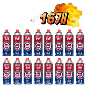 국민연료 썬연료 부탄가스 220g 16개