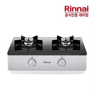 [전국설치] 린나이 2구 과열방지 가스레인지 RTR-642BJ AA신제품 전면건전지 펄실버
