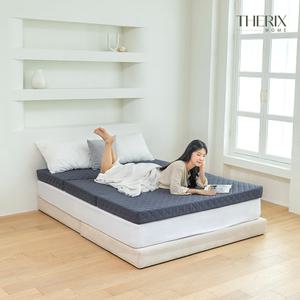 더릭스홈 3단 접이식 토퍼 매트리스 침대/바닥 겸용 10cm Q (퀸)