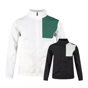 럭스골프 남성 스트리트 블록 배색 풀집업 바람막이 PF4S802