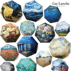 기라로쉬 Guy Laroche 세계적 명화 그림 명작 UV 자외선차단 [암막] 초경량 (알미늄) 선물용 3단수동 우양산 양산 (50x7K)