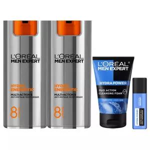 로레알파리 맨 엑스퍼트 멀티액션8 안티에이징 올인원 50ml 2개+ 클렌징 폼 50ml+미니 올인원 22ml(랜덤)