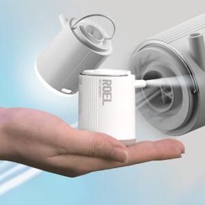 로엘전자 초소형 무선 에어펌프 - 휴대용 미니 랜턴 기능 포함, 강력한 공기주입기