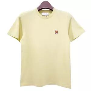 [명품] 24SS 여성 폭스헤드 패치 반팔티 옐로우 LW00105KJ0008 P712