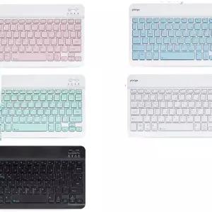 플레이고 KB10 파스텔 충전식 슬림 미니 블루투스키보드