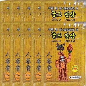 골드 인삼 패드 찜질 한방패치 팩 파스 형식 10개(250매)