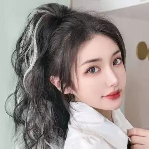 고품질 브릿지 포니테일 가발집게핀 묶음머리 집게 붙임머리 (WC63466)