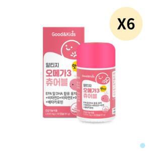 내츄럴플러스 어린이 알티지 오메가3 츄어블 6개월분