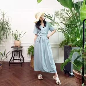 [하프클럽/앞머리]로맨틱 랩st 로브 가디건 롱 원피스n602