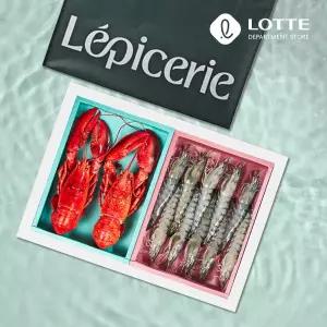 [롯데백화점]빅웨이브 스페셜 크랩 세트 5호(블랙타이거 새우 10미+자숙 랍스터 2미)