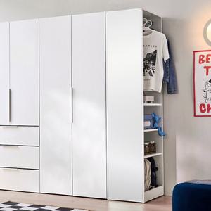 한샘 샘베딩 퓨어 옷장세트 120cm(높이194cm) 거울 멀티장형