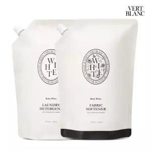 베르블랑 천연 아기세제/섬유유연제 리필 1L 2개