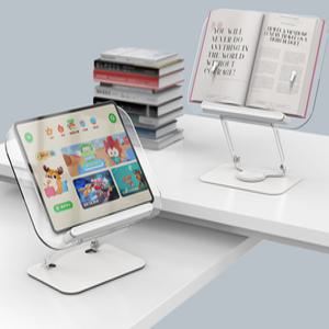 360도회전 높이조절 접이식 투명아크릴 맥북노트북거치대 독서대