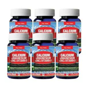 [롯데백화점]통라이프 [통라이프]하이칼슘+마그네슘+아연+비타민D(1200mgx90정)6병