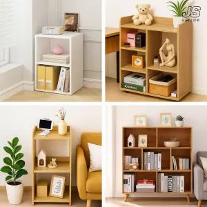 [모음전] 이동식 공간 박스 수납장 2단 리빙 박스 수납 정리함 대형 다용도 원목 3단 선반 틈새 책꽂이 오픈형 4단 책장