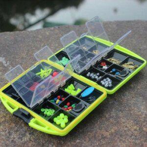낚시 24종 태클박스 바다 민물 낚시찌 바늘 소품 세트 케이스