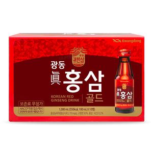 광동제약 광동 진홍삼골드 100ml x 10병 홍삼농축액 음료