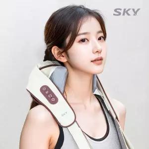 [오늘출발] 스카이 3D 온열 목 어깨 마사지기 무선 승모근 안마기 EM10