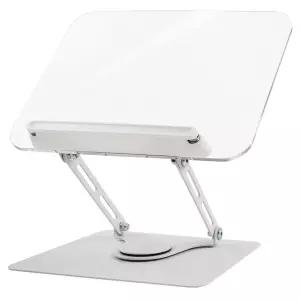 포포팬시 투명 아크릴 독서대 360도 접이식 높이조절 북스탠드 책받침 거치대