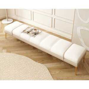 패브릭 침대 벤치 스툴 베드 침실 소파 북유럽 엔틱 대기의자