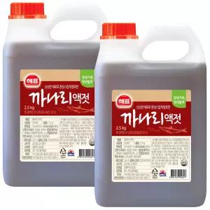 해표 까나리 액젓 2.5kg x 2개 / 조미료 양념 액젓