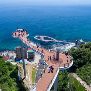 [동해,삼척]덕봉산해안탐방로&초곡용굴+도째비골스카이워크/당일(촛대바위,출렁다리,묵호항,논골담길)