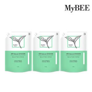 마이비 새싹내추럴 유아유연제 리필(1200ml)x3팩