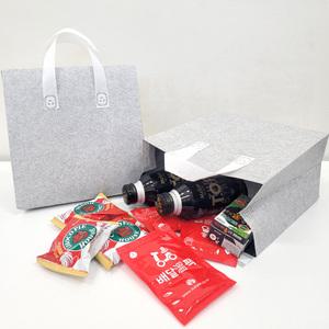 아이스원 부직포 다용도 대형 26x26 10장 손잡이 보온 보냉 가방 도시락 초밥 일식 테이크아웃 쇼핑백 파우치 배달